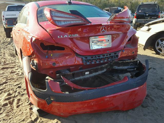 WDDSJ4EB2FN248940 - 2015 MERCEDES-BENZ CLA 250 RED photo 9