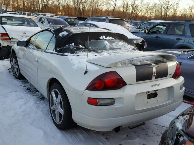 4A3AE35G51E002132 - 2001 MITSUBISHI ECLIPSE SP WHITE photo 3