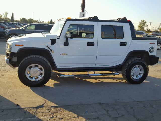 5GRGN22828H106914 - 2008 HUMMER H2 SUT WHITE photo 9