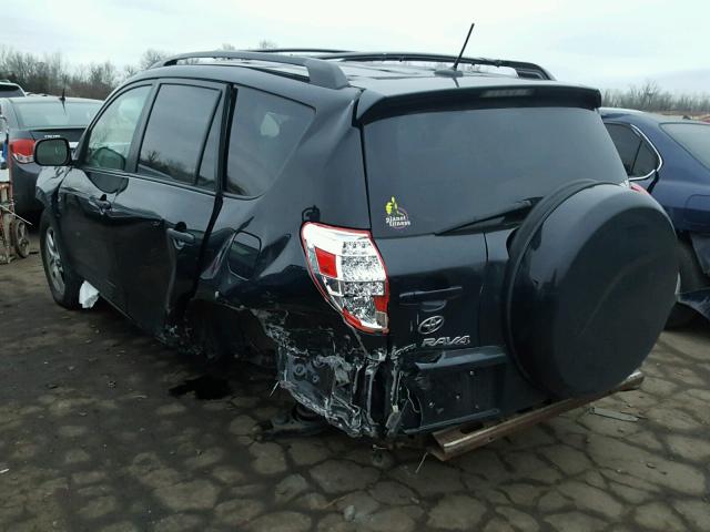 2T3BF4DVXAW055136 - 2010 TOYOTA RAV4 BLACK photo 3