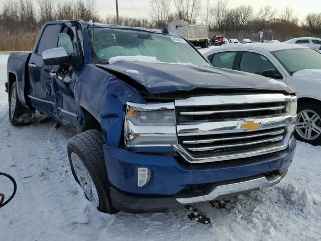 3GCUKTECXGG374735 - 2016 CHEVROLET SILVERADO BLUE photo 1