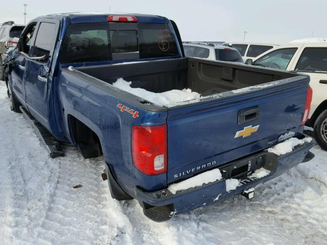 3GCUKTECXGG374735 - 2016 CHEVROLET SILVERADO BLUE photo 3