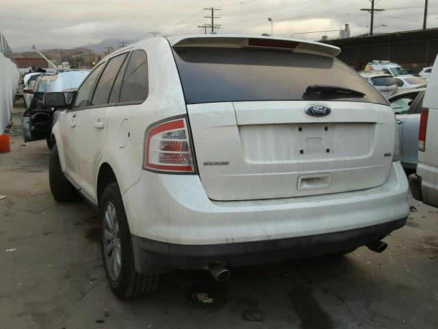 2FMDK38C28BB47244 - 2008 FORD EDGE SEL CREAM photo 3