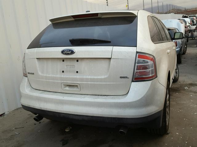 2FMDK38C28BB47244 - 2008 FORD EDGE SEL CREAM photo 4