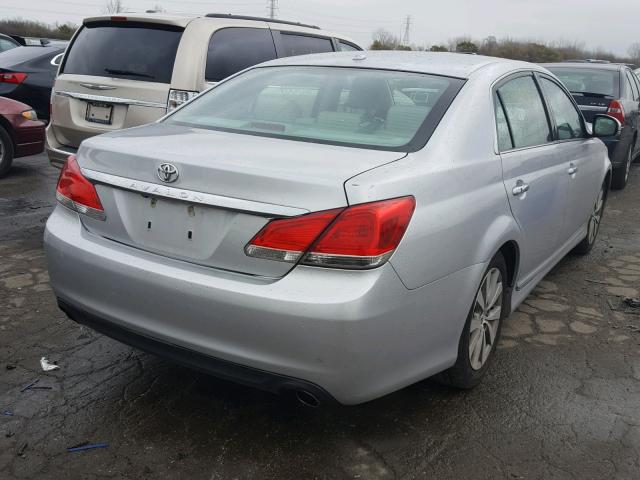 4T1BK3DB2CU454923 - 2012 TOYOTA AVALON BAS SILVER photo 4