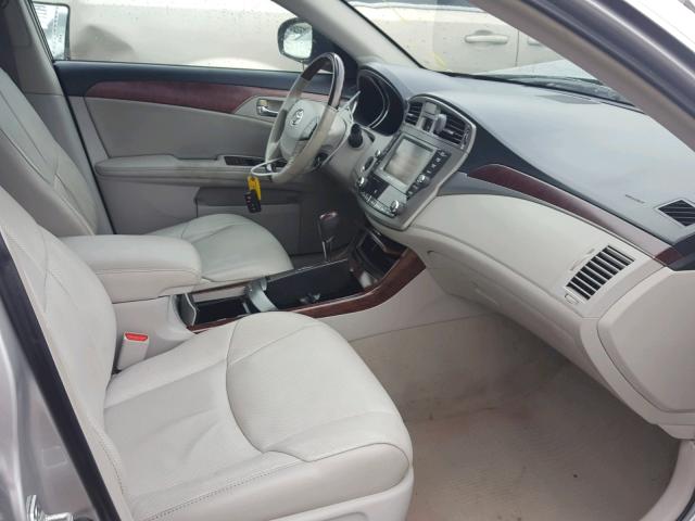 4T1BK3DB2CU454923 - 2012 TOYOTA AVALON BAS SILVER photo 5