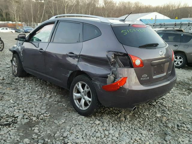 JN8AS58V59W448292 - 2009 NISSAN ROGUE S GRAY photo 3