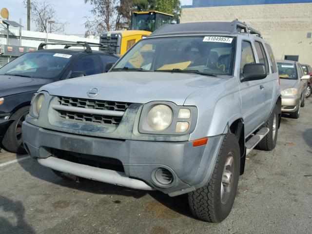 5N1ED28T82C574931 - 2002 NISSAN XTERRA XE SILVER photo 2