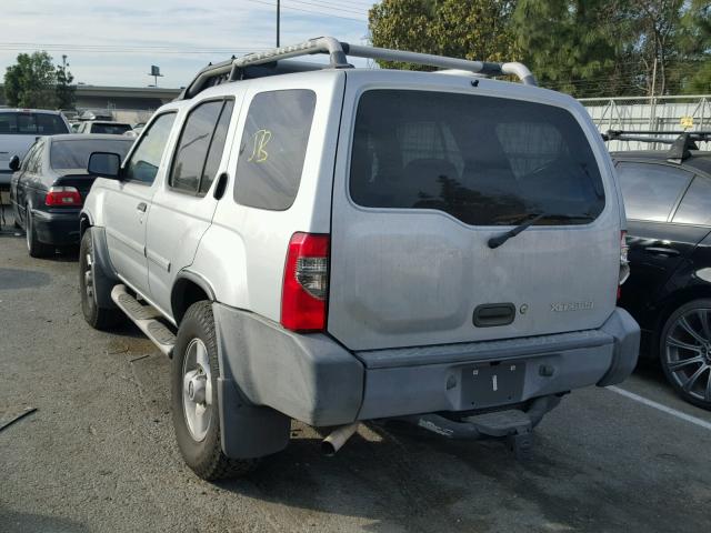 5N1ED28T82C574931 - 2002 NISSAN XTERRA XE SILVER photo 3