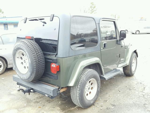 1J4FA39S26P752581 - 2006 JEEP WRANGLER X GREEN photo 4