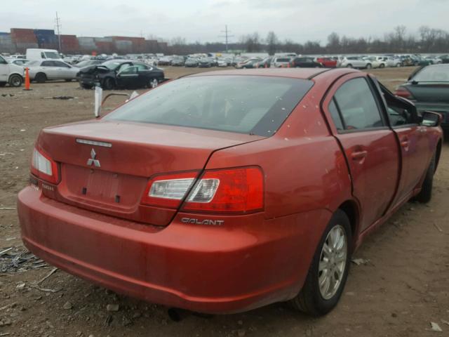 4A32B2FF9BE023287 - 2011 MITSUBISHI GALANT FE RED photo 4