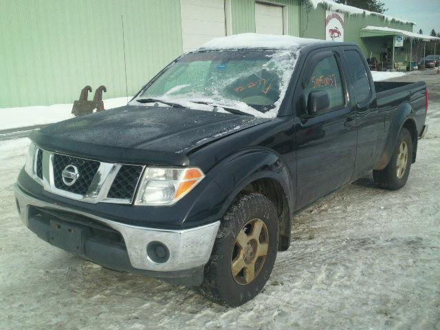 1N6AD06W75C461302 - 2005 NISSAN FRONTIER K BLACK photo 2