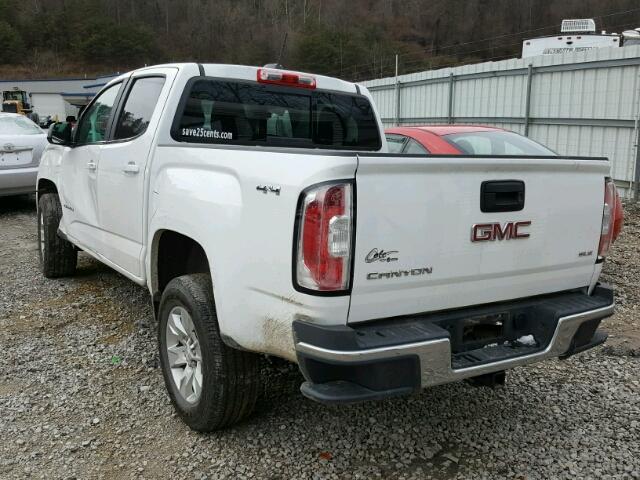 1GTG6CE37G1328991 - 2016 GMC CANYON SLE WHITE photo 3