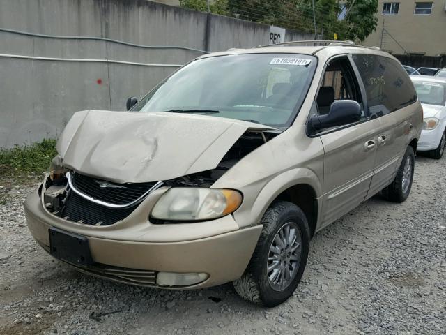 2C8GP64L43R246530 - 2003 CHRYSLER TOWN & COU BEIGE photo 2