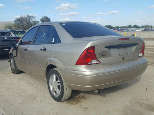 1FAFP34P11W376385 - 2001 FORD FOCUS SE GOLD photo 3