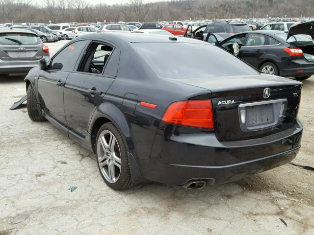 19UUA65515A046235 - 2005 ACURA TL BLACK photo 3