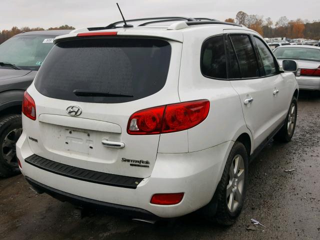 5NMSH73E68H179545 - 2008 HYUNDAI SANTA FE S WHITE photo 4