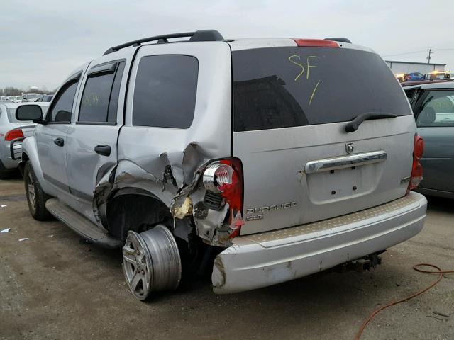 1D4HB48236F112522 - 2006 DODGE DURANGO SL SILVER photo 3