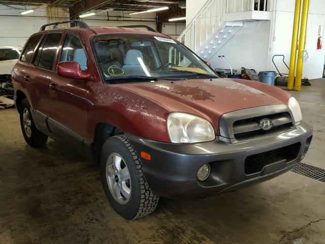 KM8SC73D65U974469 - 2005 HYUNDAI SANTA FE G RED photo 1