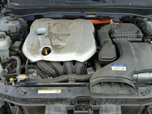 KMHEC4A42BA001830 - 2011 HYUNDAI SONATA HYB SILVER photo 7