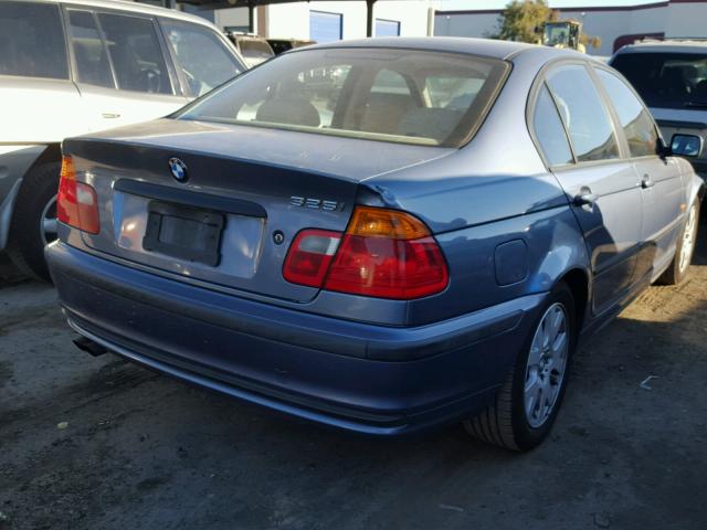 WBAAV33481FU85702 - 2001 BMW 325 I BLUE photo 4