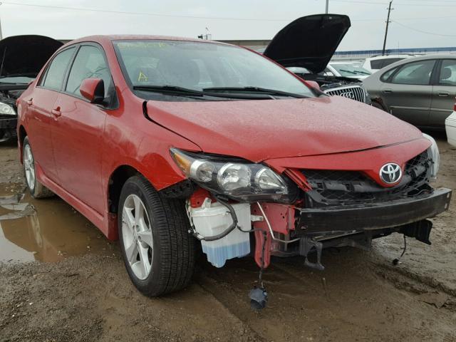 2T1BU4EE5BC607870 - 2011 TOYOTA COROLLA BA RED photo 1