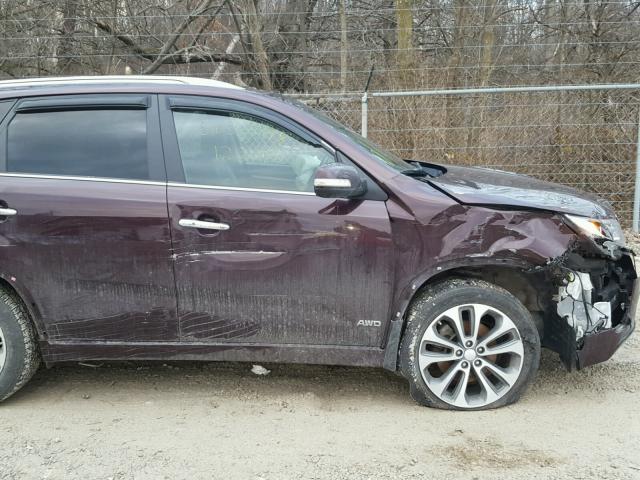 5XYKWDA76EG496496 - 2014 KIA SORENTO SX PURPLE photo 9