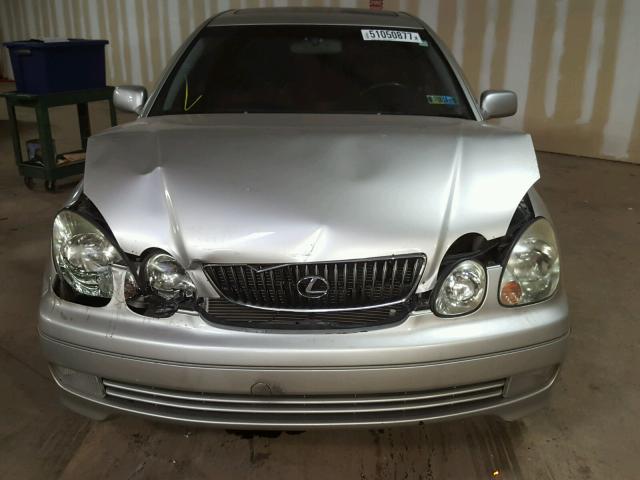 JT8BD69S540201398 - 2004 LEXUS GS 300 SILVER photo 7