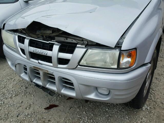 4S2CK58D134309523 - 2003 ISUZU RODEO S SILVER photo 9