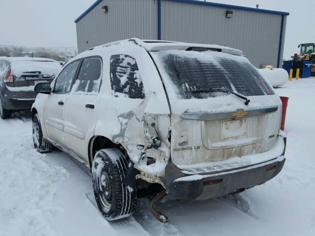 2CNDL23F556168649 - 2005 CHEVROLET EQUINOX LS WHITE photo 3