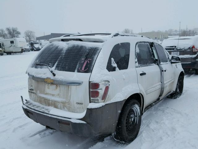 2CNDL23F556168649 - 2005 CHEVROLET EQUINOX LS WHITE photo 4