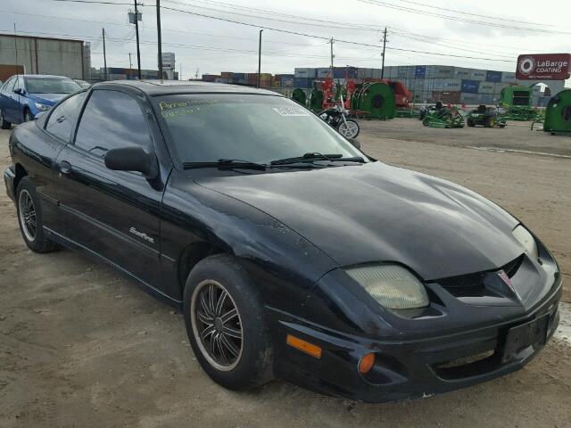 1G2JB124527478319 - 2002 PONTIAC SUNFIRE SE BLACK photo 1