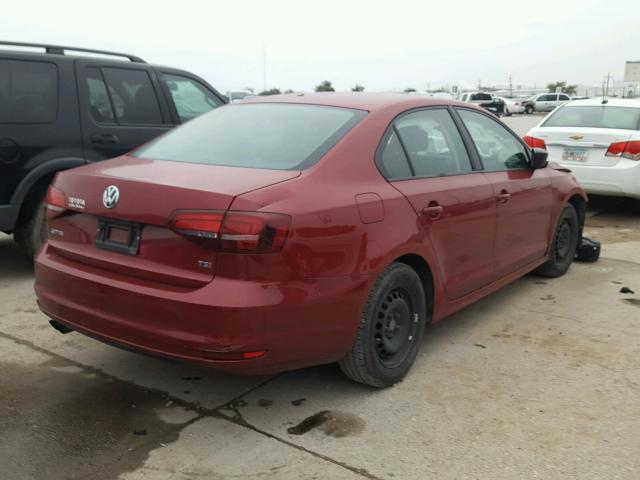 3VW267AJ5GM229334 - 2016 VOLKSWAGEN JETTA S RED photo 4