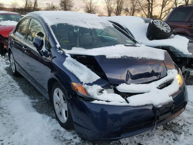 2HGFA16978H519123 - 2008 HONDA CIVIC EXL BLUE photo 1