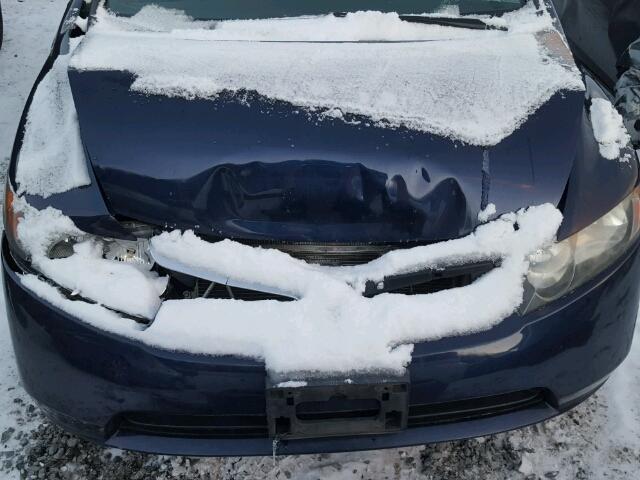 2HGFA16978H519123 - 2008 HONDA CIVIC EXL BLUE photo 7