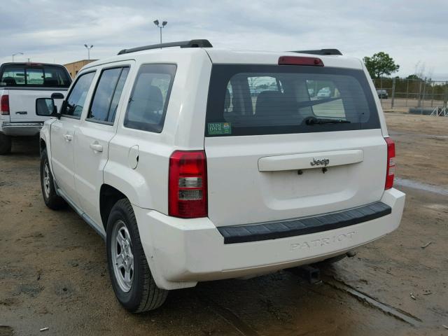 1J4NT2GB5AD531618 - 2010 JEEP PATRIOT SP WHITE photo 3