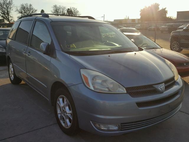 5TDZA22C95S260392 - 2005 TOYOTA SIENNA XLE SILVER photo 1