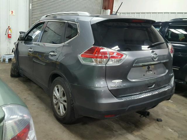 KNMAT2MV4FP512017 - 2015 NISSAN ROGUE S GRAY photo 3