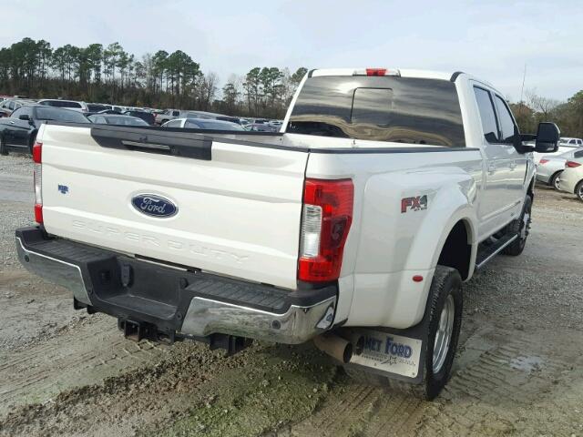 1FT8W3DT6HEB39958 - 2017 FORD F350 SUPER WHITE photo 4