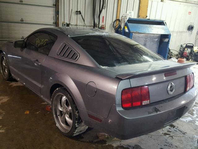 1ZVFT80N375314750 - 2007 FORD MUSTANG GRAY photo 3