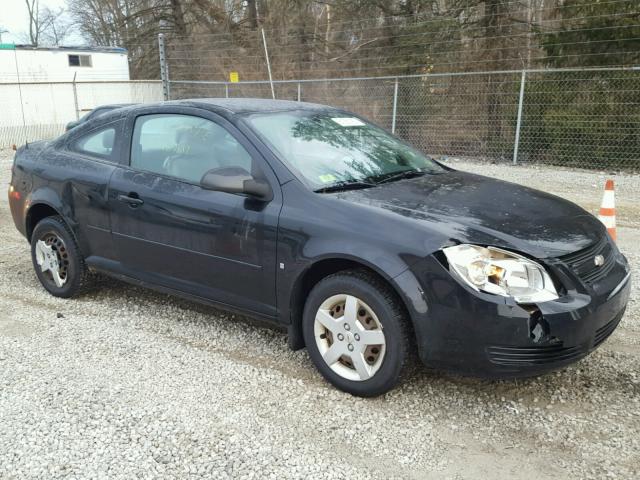 1G1AK15F277334526 - 2007 CHEVROLET COBALT LS BLACK photo 1