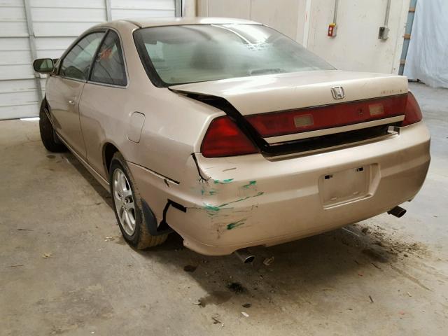 1HGCG225X2A025337 - 2002 HONDA ACCORD EX TAN photo 3