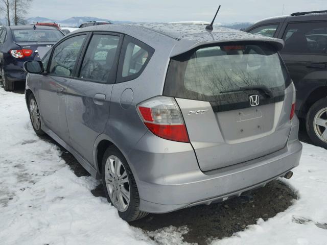 JHMGE88689S056873 - 2009 HONDA FIT SPORT SILVER photo 3