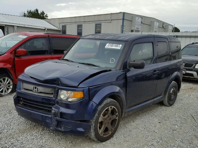 5J6YH18928L014989 - 2008 HONDA ELEMENT SC BLUE photo 2