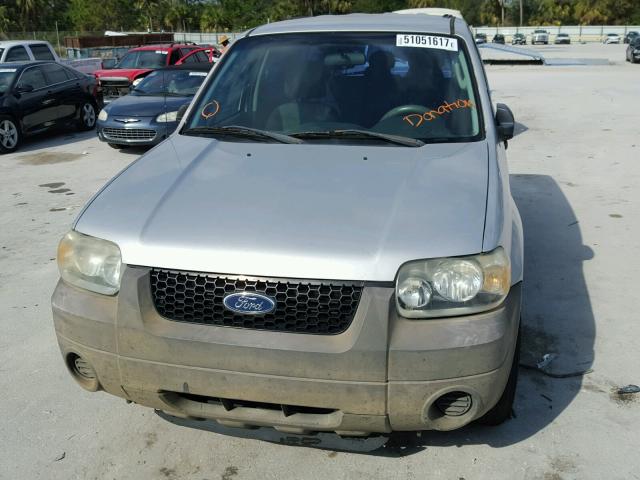 1FMYU02Z26KA01890 - 2006 FORD ESCAPE XLS SILVER photo 9