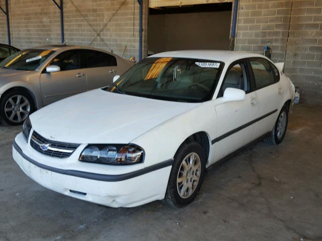 2G1WF52E649411227 - 2004 CHEVROLET IMPALA WHITE photo 2