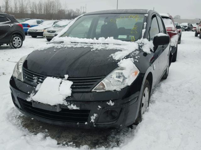 3N1CC11E09L494710 - 2009 NISSAN VERSA S BLACK photo 2