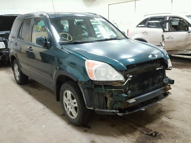 SHSRD788X3U138576 - 2003 HONDA CR-V EX GREEN photo 1