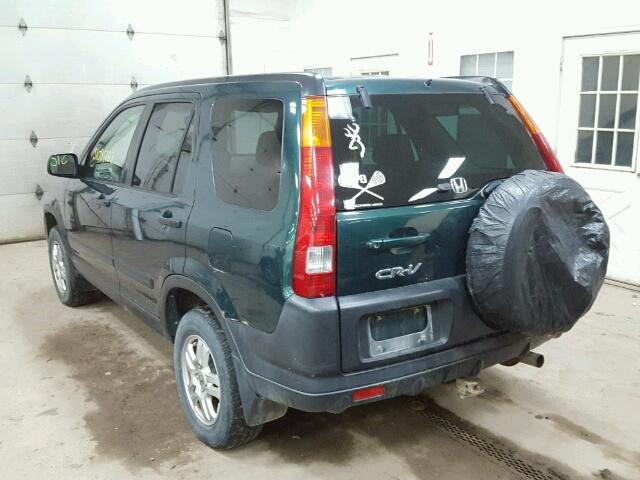 SHSRD788X3U138576 - 2003 HONDA CR-V EX GREEN photo 3