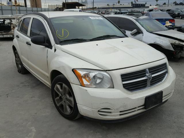 1B3HB48B77D239589 - 2007 DODGE CALIBER SX WHITE photo 1